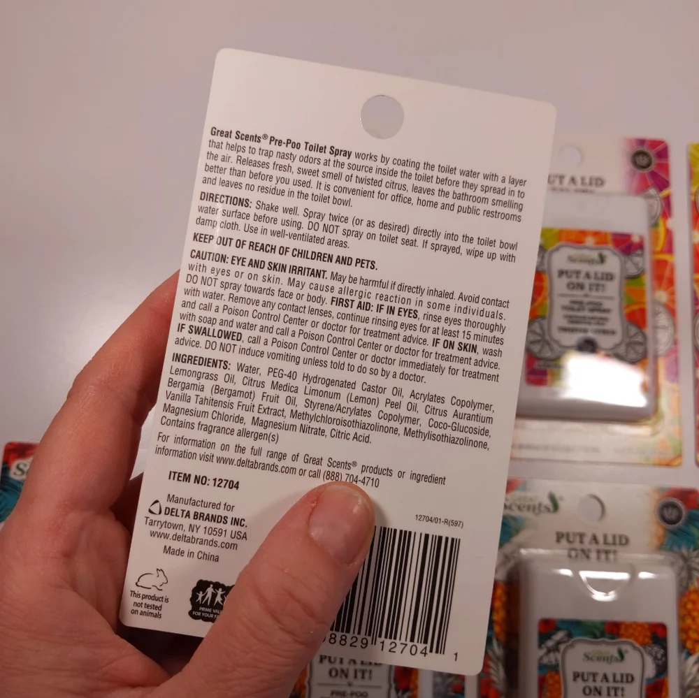 5 PRE-POO TOILET SPRAY BUNDLE